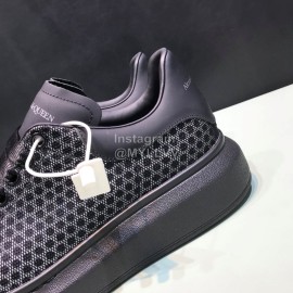 Alexander Mcqueen Matte Mesh Leather Casual Shoes For Men And Women 