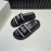 Alexander Mcqueen Summer Thick Soled Slippers For Men And Women Black