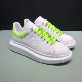 Alexander Mcqueen Silk Cowhide Luminous Casual Shoes For Men And Women Yellow