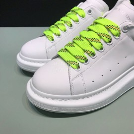 Alexander Mcqueen Silk Cowhide Luminous Casual Shoes For Men And Women Yellow