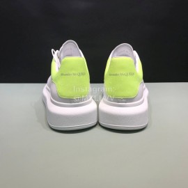 Alexander Mcqueen Silk Cowhide Luminous Casual Shoes For Men And Women Yellow