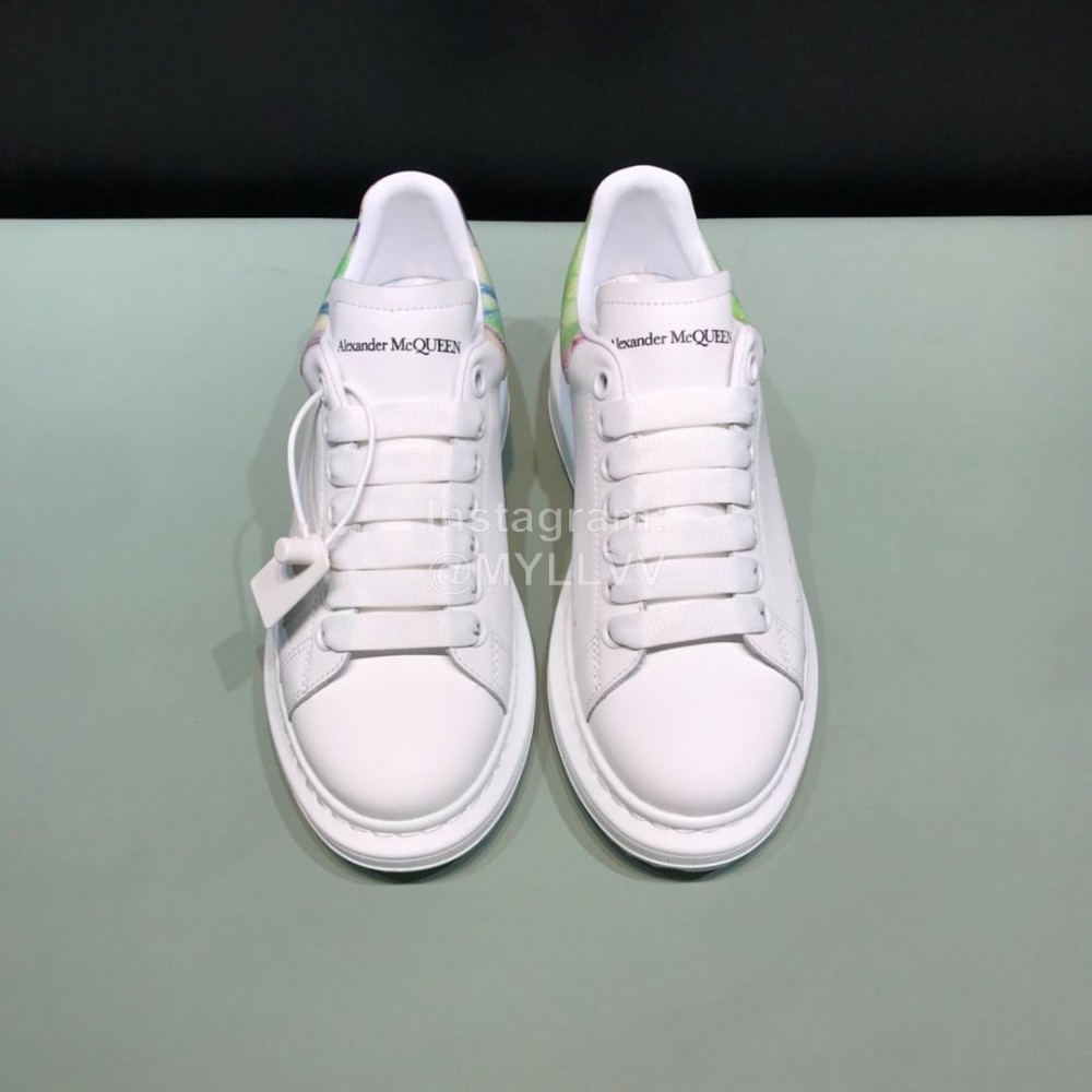Alexander Mcqueen Silk Cowhide Luminous Casual Shoes For Men And Women