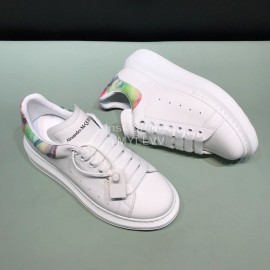 Alexander Mcqueen Silk Cowhide Luminous Casual Shoes For Men And Women