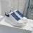 Alexander Mcqueen New Cowhide Casual Shoes For Men And Women Blue