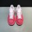 Mcqueen Painted Matt Leather Casual Shoes For Men And Women Pink