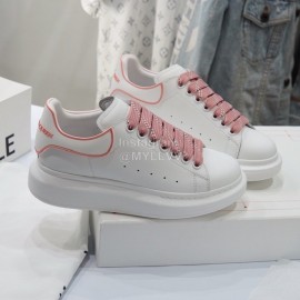 Alexander Mcqueen New Cowhide Casual Shoes For Men And Women Pink