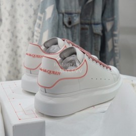 Alexander Mcqueen New Cowhide Casual Shoes For Men And Women Pink