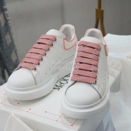 Alexander Mcqueen New Cowhide Casual Shoes For Men And Women Pink