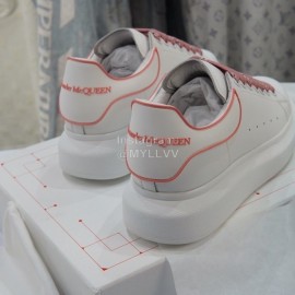 Alexander Mcqueen New Cowhide Casual Shoes For Men And Women Pink