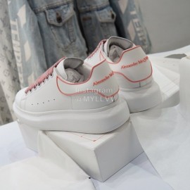 Alexander Mcqueen New Cowhide Casual Shoes For Men And Women Pink