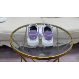 Alexander Mcqueen New Cowhide Casual Shoes For Men And Women Purple