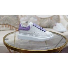 Alexander Mcqueen New Cowhide Casual Shoes For Men And Women Purple