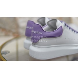 Alexander Mcqueen New Cowhide Casual Shoes For Men And Women Purple
