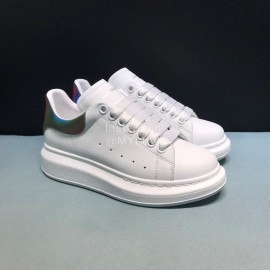 Mcqueen Painted Fashion Matt Leather Casual Shoes For Men And Women 