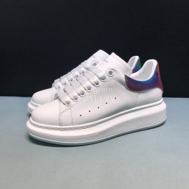 Mcqueen Painted Fashion Matt Leather Casual Shoes For Men And Women 