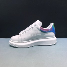 Mcqueen Painted Fashion Matt Leather Casual Shoes For Men And Women 