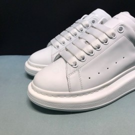 Mcqueen Painted Plaid Matt Leather Casual Shoes For Men And Women 