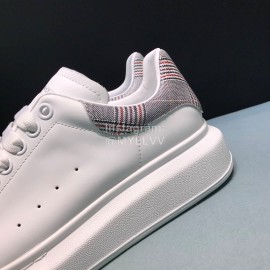 Mcqueen Painted New Plaid Matt Leather Casual Shoes For Men And Women 