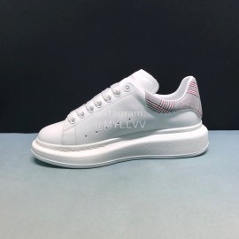 Mcqueen Painted New Plaid Matt Leather Casual Shoes For Men And Women 