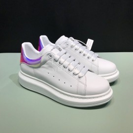 Alexander Mcqueen Fashion Matt Leather Casual Shoes For Men And Women 