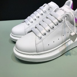 Alexander Mcqueen Fashion Matt Leather Casual Shoes For Men And Women 