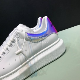 Alexander Mcqueen Fashion Matt Leather Casual Shoes For Men And Women 