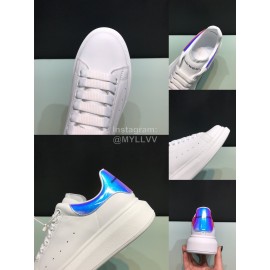 Alexander Mcqueen Fashion Matt Leather Casual Shoes For Men And Women 