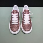 Alexander Mcqueen Shining Matt Leather Casual Shoes For Men And Women 