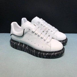 Alexander Mcqueen Fashion Painted Cowhide Casual Shoes For Men And Women
