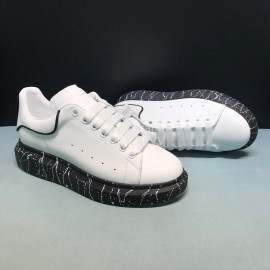 Alexander Mcqueen Fashion Painted Cowhide Casual Shoes For Men And Women