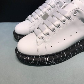 Alexander Mcqueen Fashion Painted Cowhide Casual Shoes For Men And Women