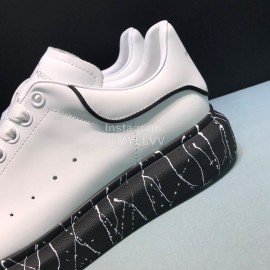 Alexander Mcqueen Fashion Painted Cowhide Casual Shoes For Men And Women