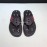 Alexander Mcqueen Leather Rivet Flip Flops For Men Red