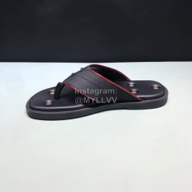 Alexander Mcqueen Leather Rivet Flip Flops For Men Red