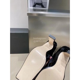 Miista Autumn Winter Leather High Heeled Boots For Women Black