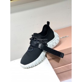 Miumiu Autumn Winter New Casual Shoes For Women Black