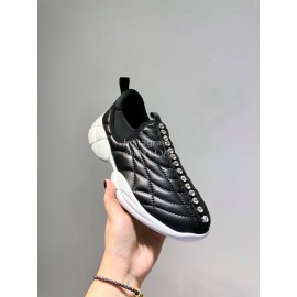 Miumiu Autumn Winter New Black Leather Casual Shoes For Women