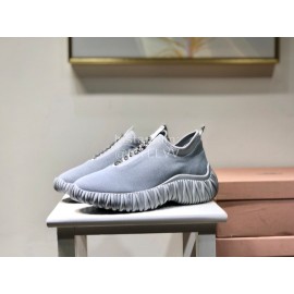 Miumiu Autumn Winter New Casual Shoes For Women Gray