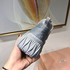Miumiu Autumn Winter New Casual Shoes For Women Gray