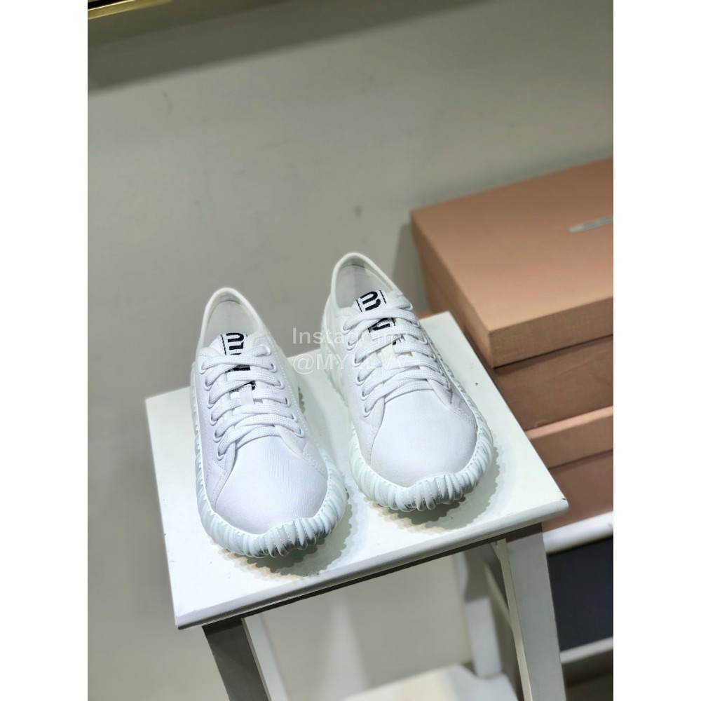 Miumiu Autumn Winter New Casual Shoes For Women White