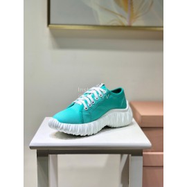 Miumiu Autumn Winter New Casual Shoes For Women Green