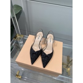 Miumiu Fashion Pointed High Heel Scandals For Women  Black