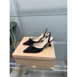 Miumiu Fashion Pointed High Heel Scandals For Women  Black