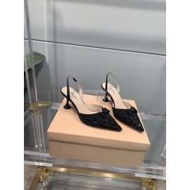 Miumiu Fashion Pointed High Heel Scandals For Women  Black