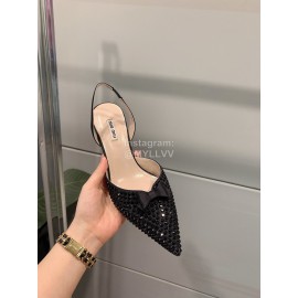 Miumiu Fashion Pointed High Heel Scandals For Women  Black