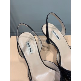Miumiu Fashion Pointed High Heel Scandals For Women  Black