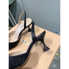 Miumiu Fashion Pointed High Heel Scandals For Women  Black