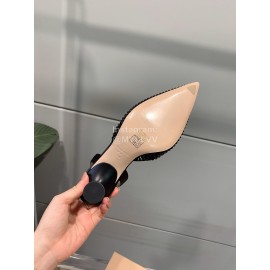 Miumiu Fashion Pointed High Heel Scandals For Women  Black