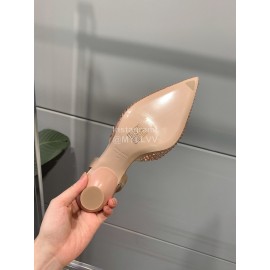 Miumiu Fashion Pointed High Heel Scandals For Women Gold