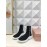 Miumiu Fashion Elastic Cloth Thick Soled Boots For Women Black